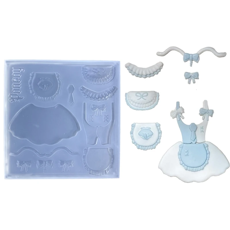 

Silicone Mold for Crafting Maid Accessories Stylish Handmade Jewelry Resin Mould
