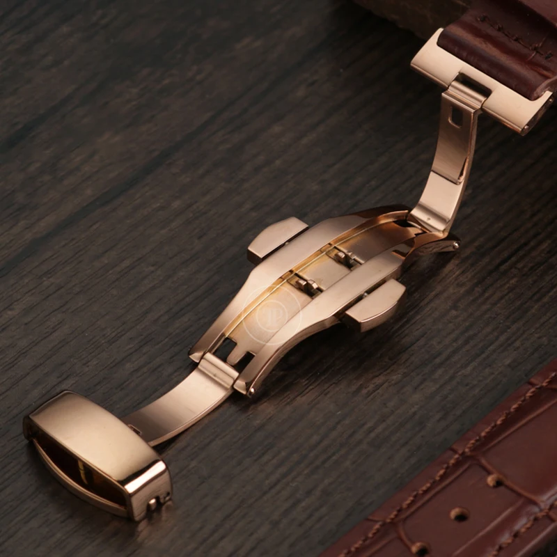Elegant Blue Leather Strap for Men and Women - Available in Various Sizes and Colors