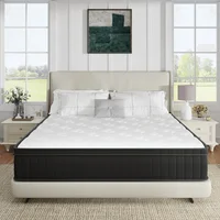 Queen Size Mattress Medium Firm Hybrid Mattress with Gel Memory Foam,CertiPUR-US Mattress in a Box, Pressure Relief 1