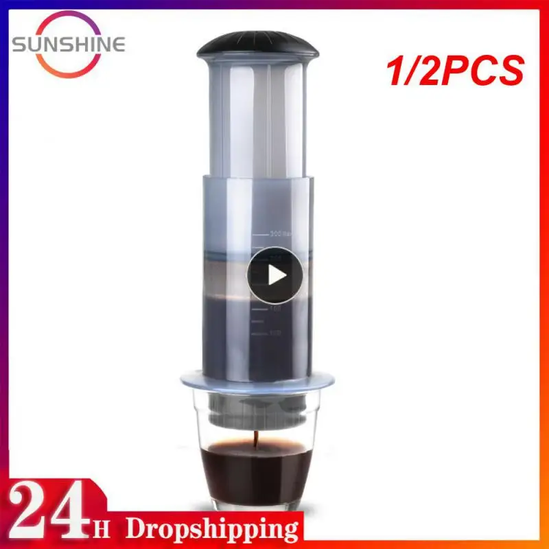 

1/2PCS Espresso Coffee Maker Portable Cafe French Press CafeCoffee Pot For AeroPress Machine with Filters Paper Kit
