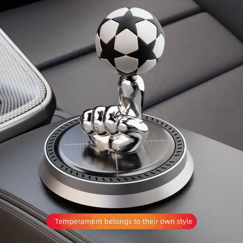 

New Innovative Solar Perfume Fragrance Car Solar Finger Football Air Freshener Essential Oil Perfume Auto decoration