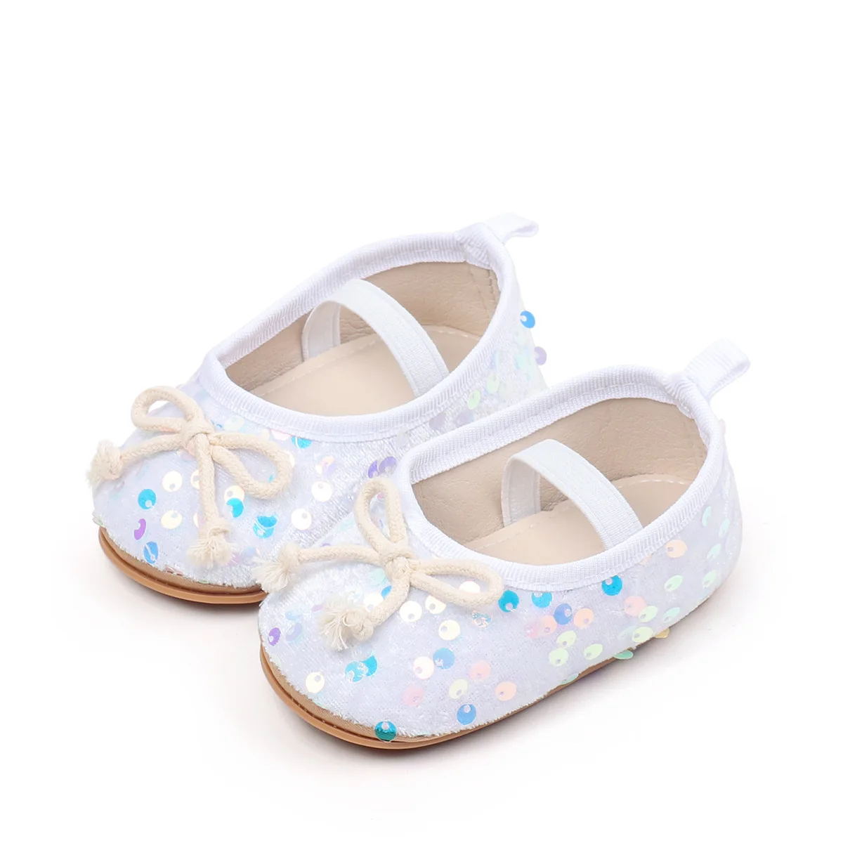 아기신발 Princess Shoes Spring Autumn New Fashion Baby Shoes Sparkling Soft Bot Butterfly Knot Girl Shoe Anti Slip Walking Shoe