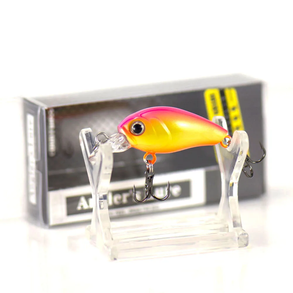 35mm 4.3g Sinking Crank bait Hard Plastic Fishing Lures, Countbass Wobbler  Freshwater Crappie Fishing Baits