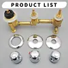 3 Way Diverter Shower Waterfall Bathtub Thermostat Faucet One Piece Square 3 Handle Knobs Bath Shower Mixer Tap 6
