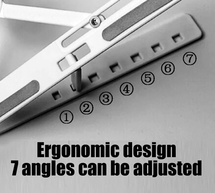 PjioAo Adjustable Portable Tablet Stand With 7 Angles Compatible With 5 To 15.6 Inch Pad Or Phones