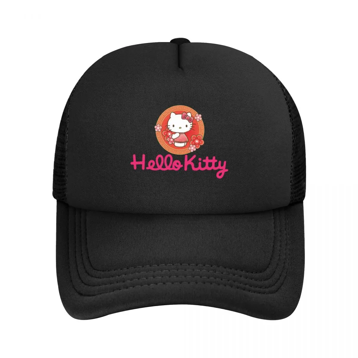 

Бейсболка Hello Kitty для мужчин и женщин, Классическая дышащая Кепка-тракер, защита от солнца