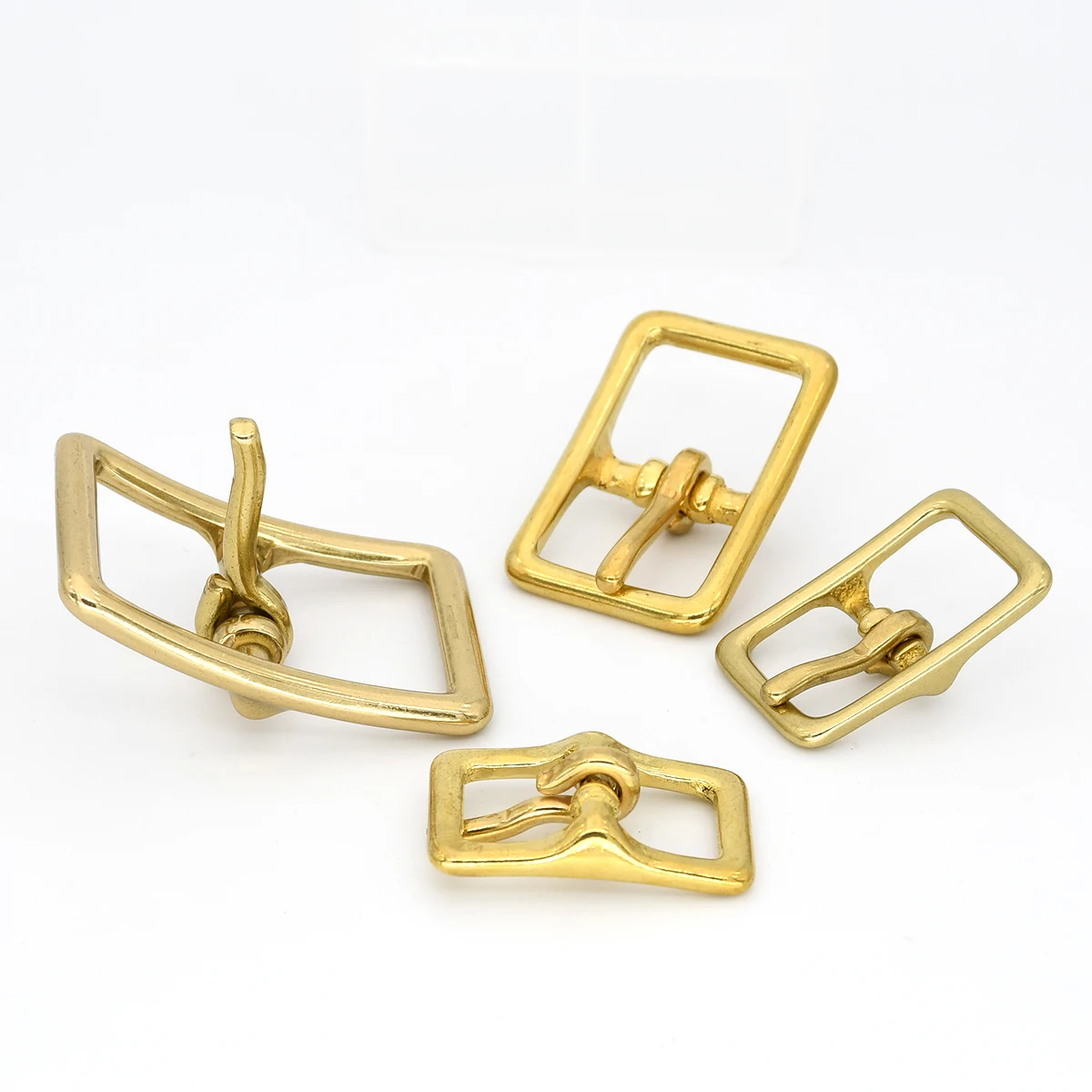 Description Picture 4 of itemBrass Belt Buckle Center Bar Single Pin Buckle for Leathercraft Bag Strap Horse Halter Harness Adjustment Parts Accessories