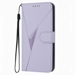 3D Triangle Wallet Phone Cover with Card Slots and Stand Feature #NIB - Galaxy S22 Ultra (Light Purple NI)