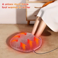 USB Charging Electric Heater Foot Warmer Foot Heating Pad Washable Warm Foot Cover Feet Warmer for Home Bedroom Office 2