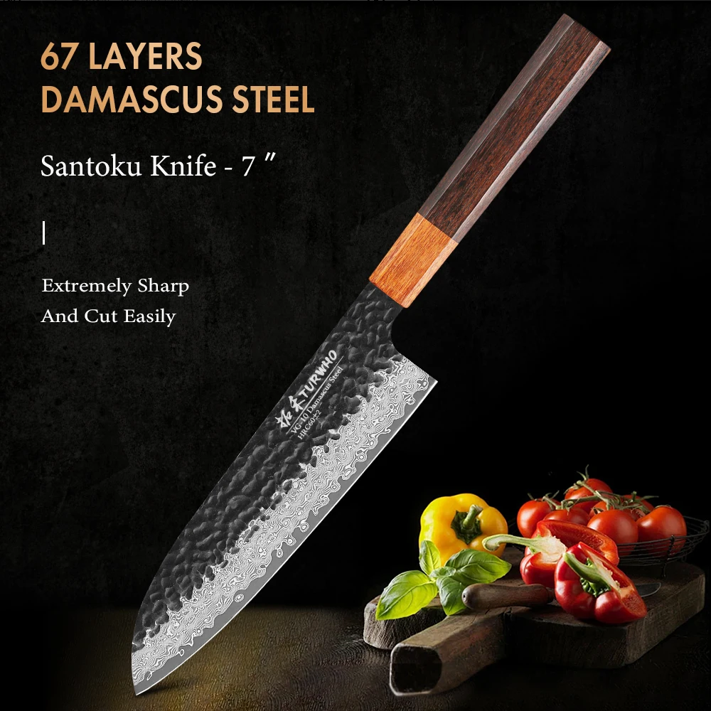 Couteau De Chef Japonais – Forgé à La Main – Ultra Tranchant – Professionnel – Neuf