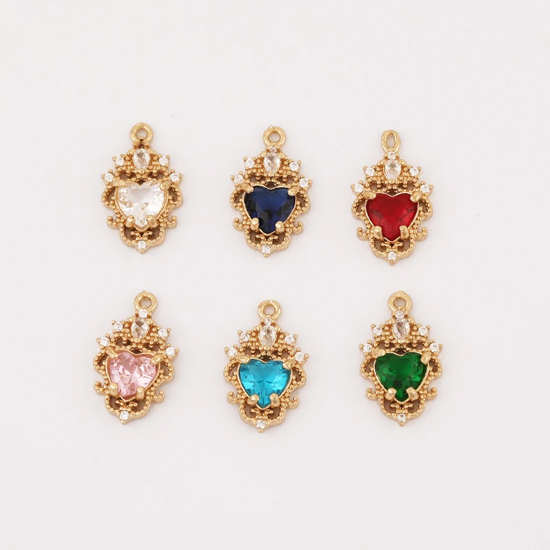 

WHSOK 30Pcs 11*18MM CZ Charms/Jewelry Accessories/Earrings Pendant/Irregular Shapes/DIY Making/Jewelry Findings & Components