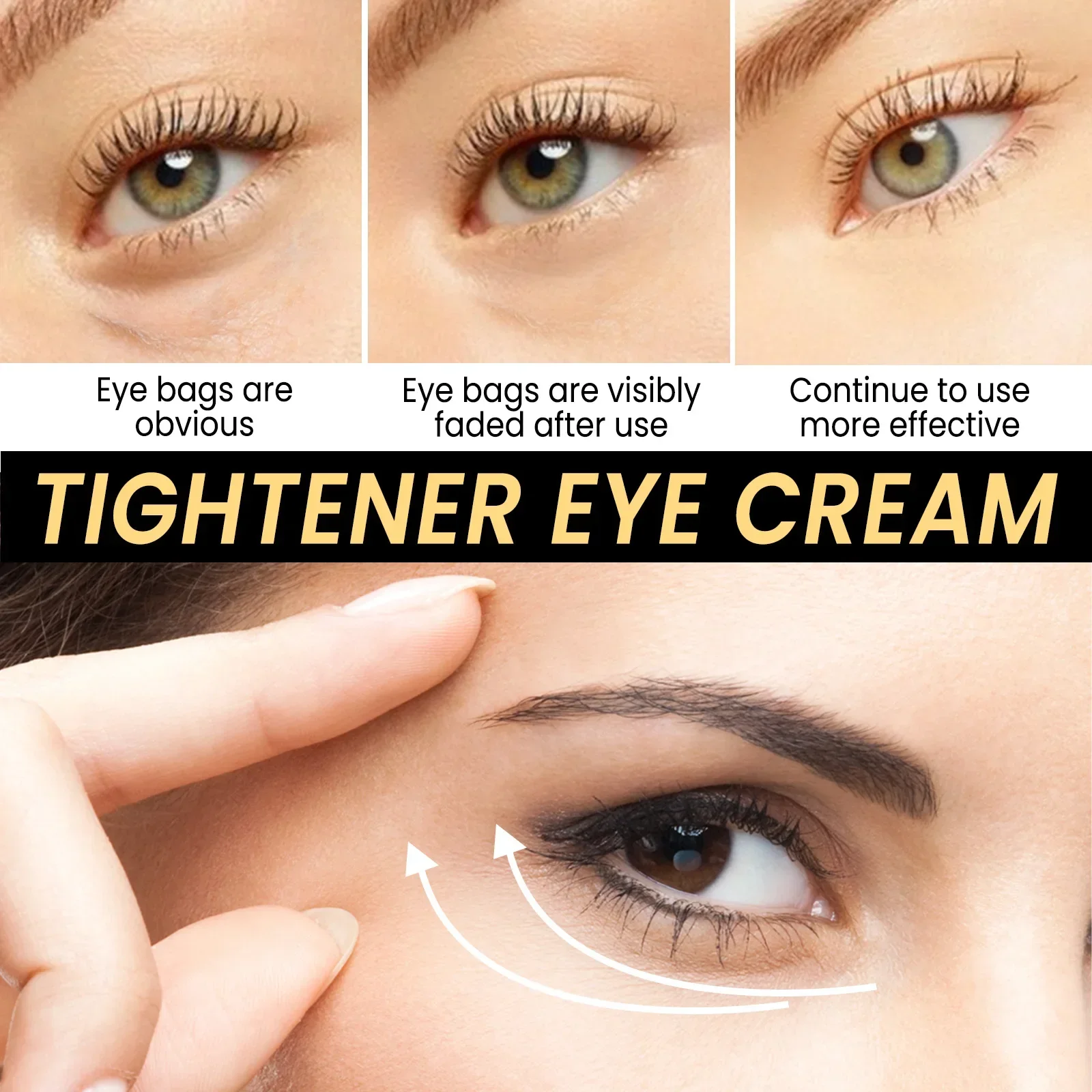 Eelhoe Instant Firming Eye Cream Moisture Replenishment Fade Wrinkles Eye Bags and Dark Circle Tighten Skin Around Eyes 6