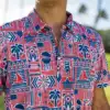Mens Personality Summer Fashion Sport Short Sleeve Casual Lapel Polo Shirt Men Print Polyester Quick Drying Polo Shirt Top 3