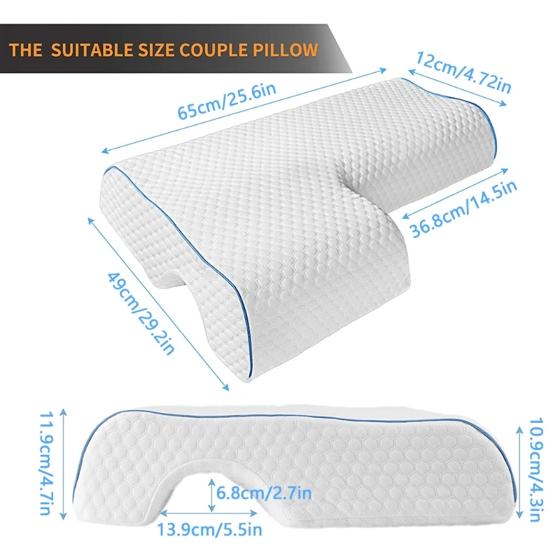 Pillow Neckcuddle Sleeping Pillows Arm Airplane Travel Couple Leg Memory  Support Cushion Cuddling Adults Side Cervical Pain - AliExpress