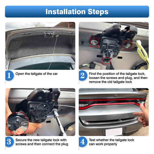 Attuatore Serratura Bagagliaio Per Tesla Model S | Ricambio Elettrico Portellone | Compatibile 2012-2023 - Foto 3