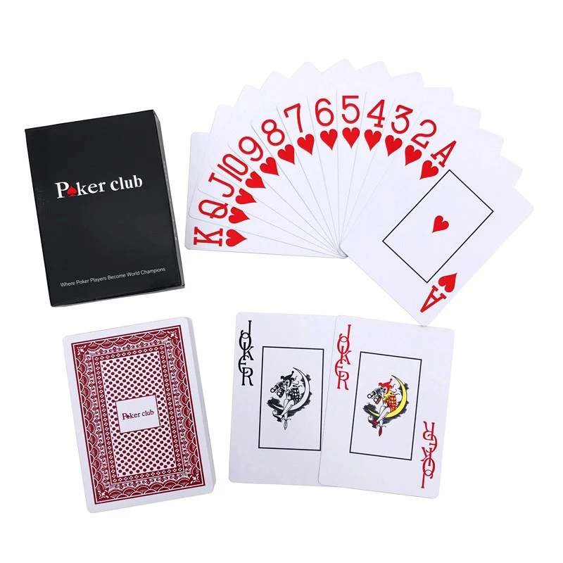 Baccarat Texas Hold'em Plastic Playing Cards Waterproof Smooth Poker Set Club Card Board Bridge Games 63*88mm 2Sets/Lot, playing cards,plastic playing cards,poker set