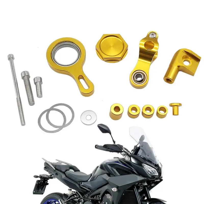 

Modification Accessories Damper Stabilizer Mounting Bracket Kits CNC Aluminum SteeringMotorcycle Accessory ForYamaha YZFR1 YZFR6