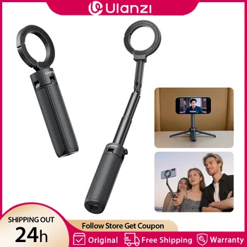 울란지 MT71 2 in 1 마그네틱 미니 셀카봉 데스크탑 삼각대 스탠드 (아이폰 17, 16, 15 Pro Max, 안드로이드 180 호환) ° 브이로그용으로 조절 가능
