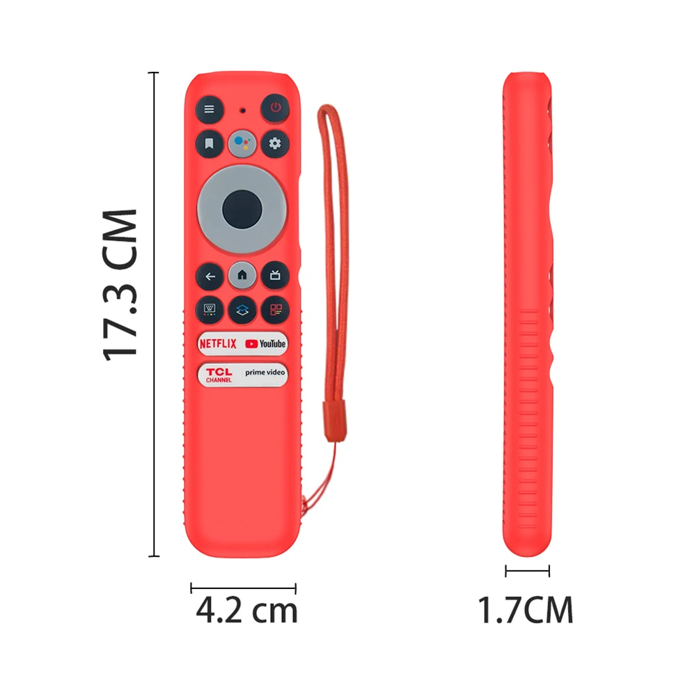 Replacement Waterproof Cover for TCL RC902N FMR1 Remote Control Protective Case for Home Living Room Silicone Tool silicone remote case silicone remote cover silicone remote sleeve remote controller cover silicone case protector