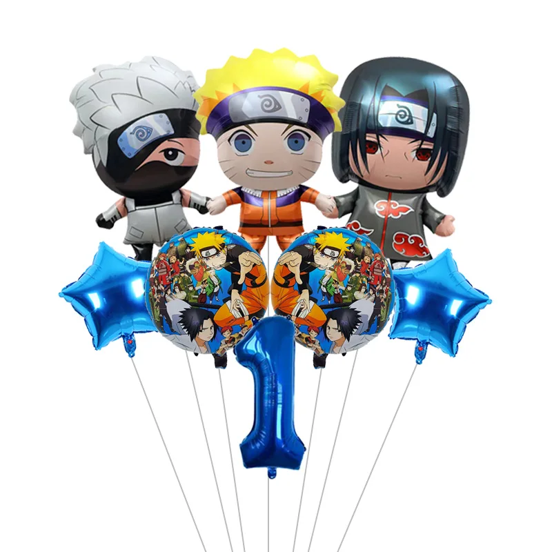 Naruto Ninja Party Balloon Set - Kids Birthday Decoration Supplies with Character Balloons
