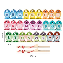 Children's Interactive Wooden Fishing Game - Educational Alphabet & Number Toy Gift (Letter)