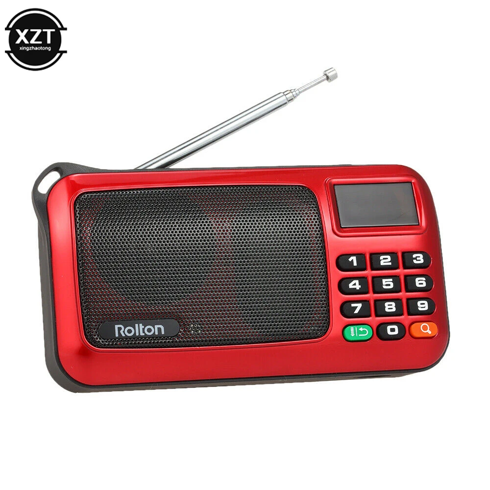 Bluetooth-Колонка Mni FM портативное радио Mp3 музыкальный плеер TF карта  USB для телефона iPod светодиодный ным дисплеем и фонариком | AliExpress