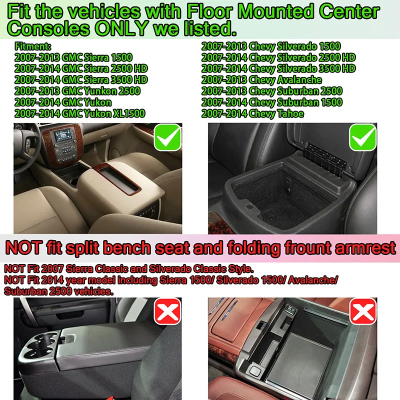 SixthSmoy Chevy Silverado/GMC Sierra  ܼ  Ʈ Ȱ , ڵ ׸ ׼, 2007-2014