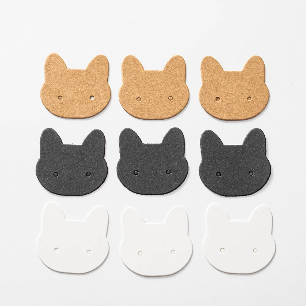 50 Stück braune Katzenkarte, blanko, Kraftpapier, Preisschilder, DIY-Schmuck, Ohrring, Halskette, Display, Karton, Verpackung, kleiner Busine, Großhandel – Detail 2