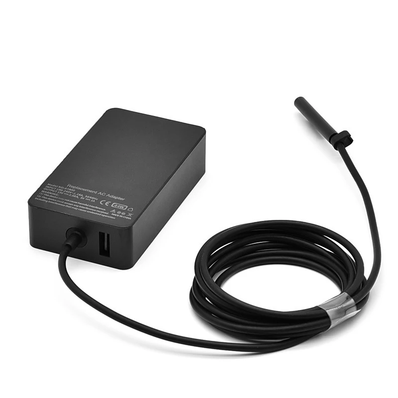 새로운 65W 15V 4A 전원 공급 장치 노트북 AC 어댑터 충전기 (마이크로소프트 서피스 프로3 프로4 프로5 프로6 프로7 프로X 노트북 USB 5V 1A 지원)