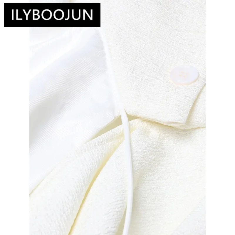 ILYBOOJUN Streetwear Cut Out Blazer For Women Lapel Long Sleeve Solid Autumn Blazers Female Clothing New 2022 Fashion Style