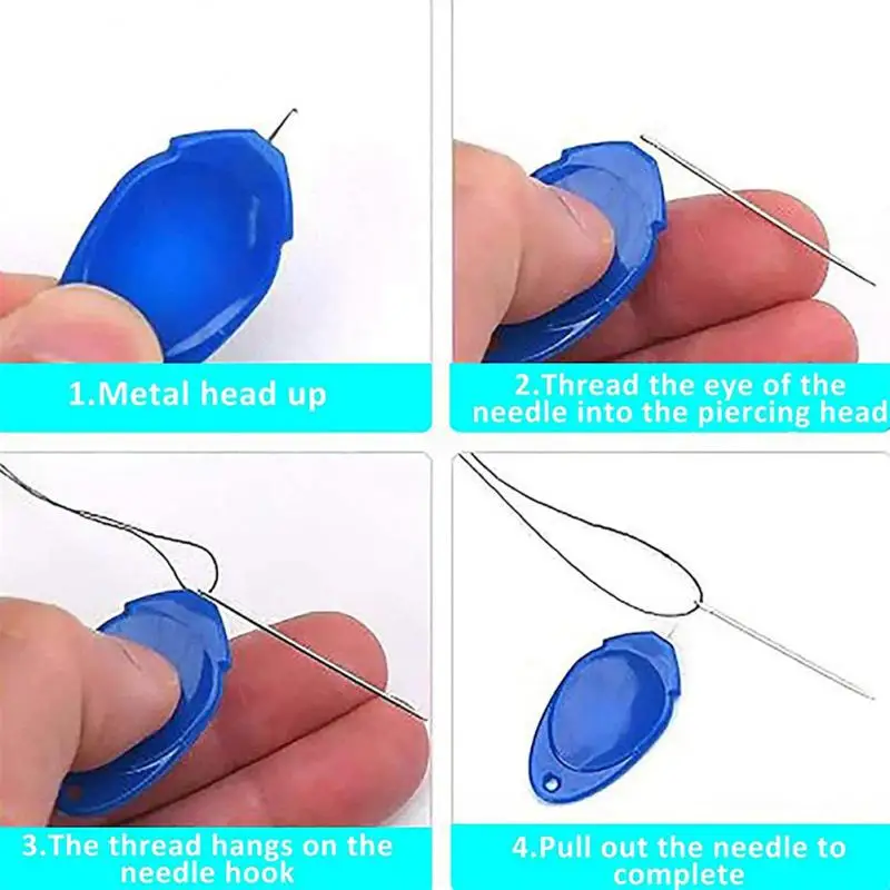 Needle Threader for Hand Sewing 5 Pcs,Plastic Wire Hook Simple