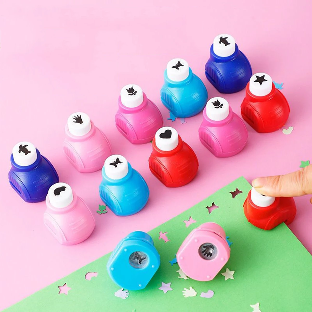 Paper Punch Hole Punching Tools Paper Craft Punch Embossing Maker 1pcs Embossing And Punching Sets Creative Portable Paper Cuttings And Embossing Tools Used For DIY Scrapbooks
