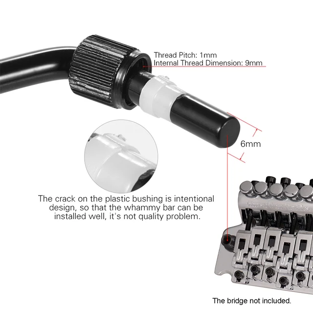 Braccio Tremolo Whammy Bar Per Chitarra Elettrica - Leva A Manovella Singola, Punta In Argento