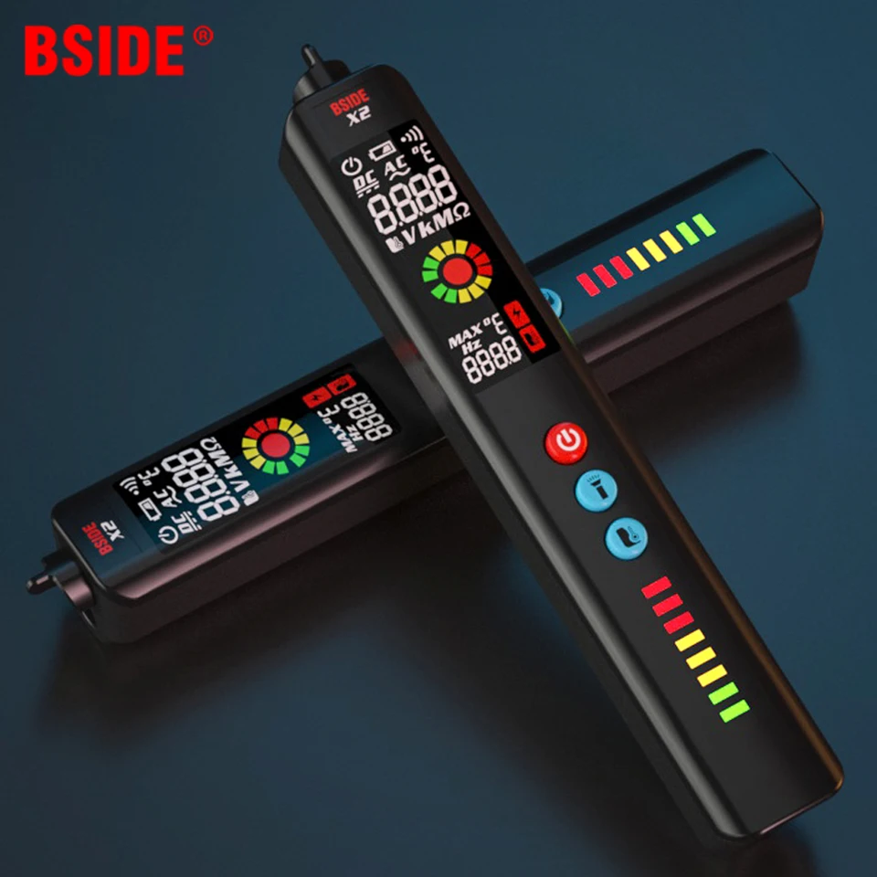 BSIDE Smart Voltage Detector Multimeter Thermometer