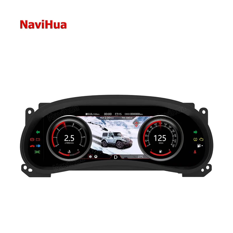 

Navihua 12.3 Inch Linux System LCD Digital Instrument Cluster Car Dashboard Auto Meters for Jeep Wrangler