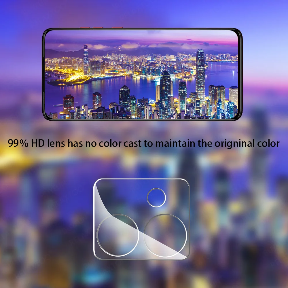 3-Piece 3D Clear Camera Screen Protector & Lens Protective Glass Film