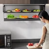 Extendable Kitchen Shelf 2 Tier Adjustable Cabinet Shelf Wall Mounted Spice Rack for Home Bar Seasoning Rack for Closet Storage 2