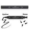 Quick Drying Matte Eyeliner Pen Waterproof Liquid Black Long Lasting 2 In1 Seal Stamp Black Eye Liner Pencil Cosmetics Makeup 5