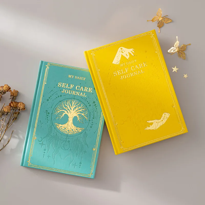 Elegant Gratitude Diary: Gilded Undated Planner for Mindfulness & Self-Reflection
