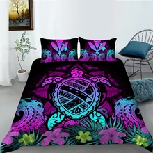 

European Pattern Hot Sale Soft Bedding Set 3d Digital Turtle Printing 2/3pcs High Quality Duvet Cover Set ES/DE/EU/US Size