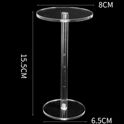 Round Acrylic Display Stand for Jewelry and Collectibles Display (L)