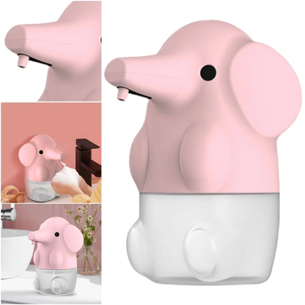 Cute Elephant Automatic Foaming Soap Dispenser Rechargeable Dish Soap Dispenser Electric Soap Dispenser for Kitchen Bathroom 2