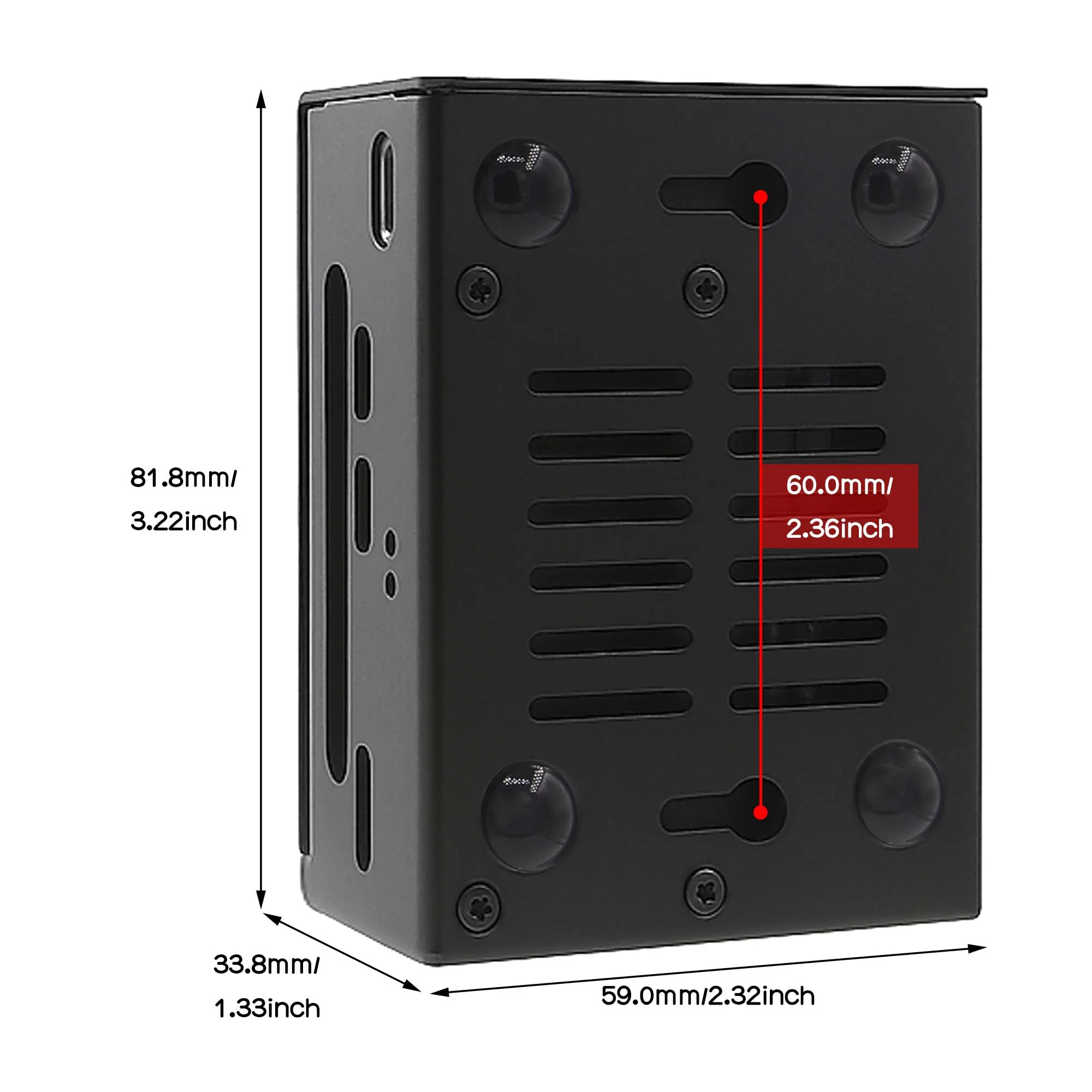 Geekworm X306 V1.5 18650 UPS 모자(라즈베리 파이 제로 2W용 금속 케이스 포함)