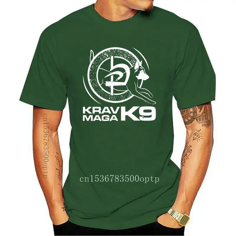 

New Israel Krav Maga K9 T Shirt Slogan Personality Tops Men's Men's T Shirts Summer Style Cotton Breathable Loose