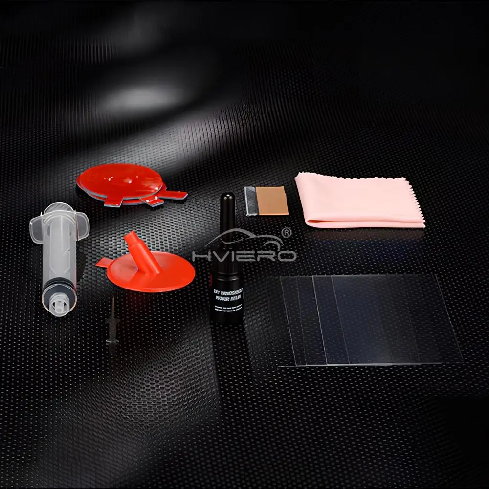 Car Windshield Repair Resin Kit Tools Windscreen Break Scratch Restoration Protective Stickers Glass Cleaner Care No Trace Wash 2
