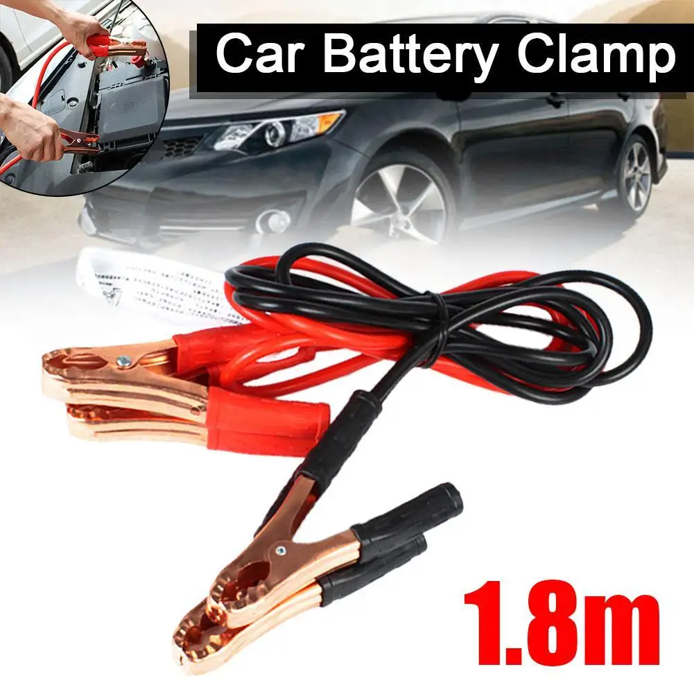 

500A 1.8m Car Battery Jump Cable Booster Cable Line Emergency Jump Starter Leads Van SUV Double-ended With Clamps Clips