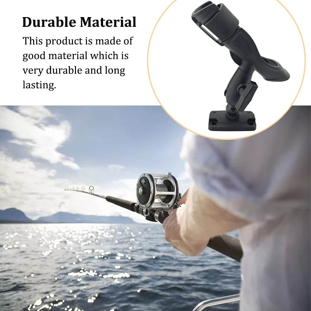 

Holder Fishing Rod Boat Pole Adjustable Support Kayak Track Kayaking