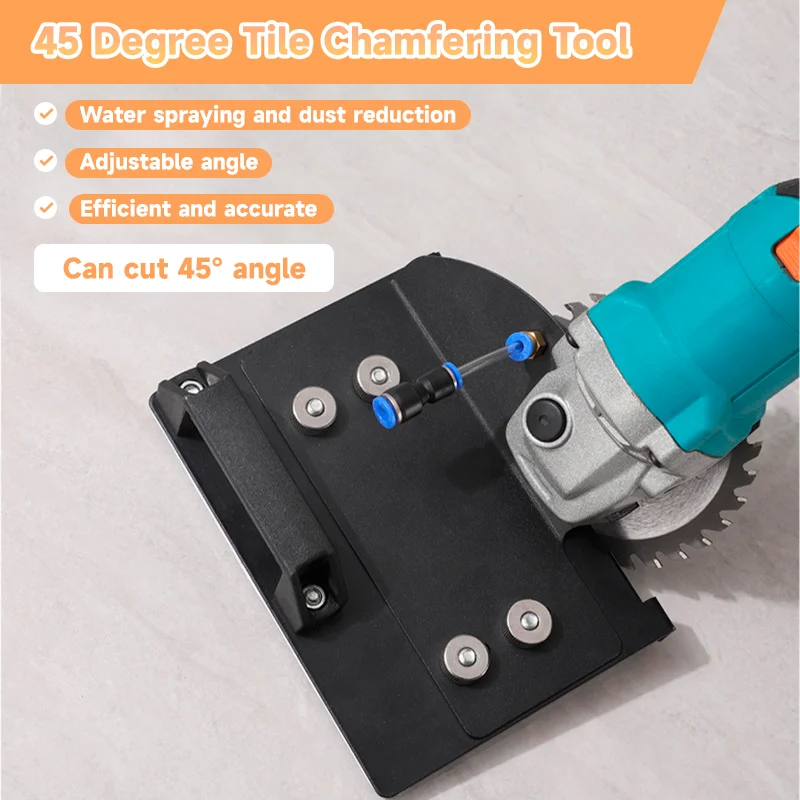 Angle Grinder Stand for Tile 45&deg; Chamfer Cutting Angle Grinder Stand Holder Special Cutting Bracket 1M Pipe Electric Grinder Electric Angle Grinder Mini Grinder Angle Grinder Adapter Mini Grinder Set Mini Electric Grinder