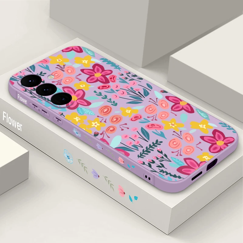 Flowers Floral Pattern Ultra Soft Phone Case - Vibrant Design Protective Cover