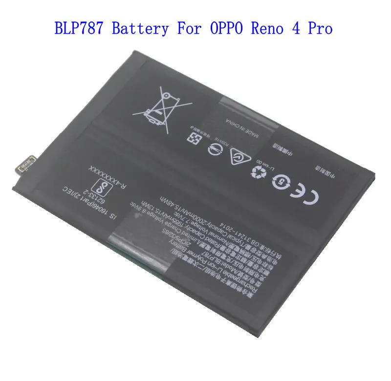 Batterie BLP787 Pour Oppo Reno4 Pro 5G/4G - 2000 MAh - Avec Outils De Remplacement